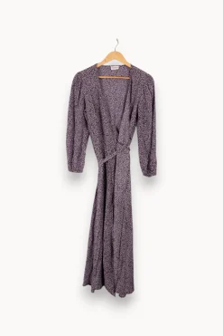 Cheap Bizance Robe longue noire et te - Taille S/36 Violet