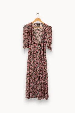 New The Kooples Robe longue à motifs - Taille M/38 Rose