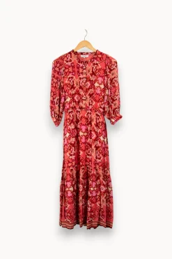 Best Suncoo Robe longue à motifs - Taille XS/34 Rose