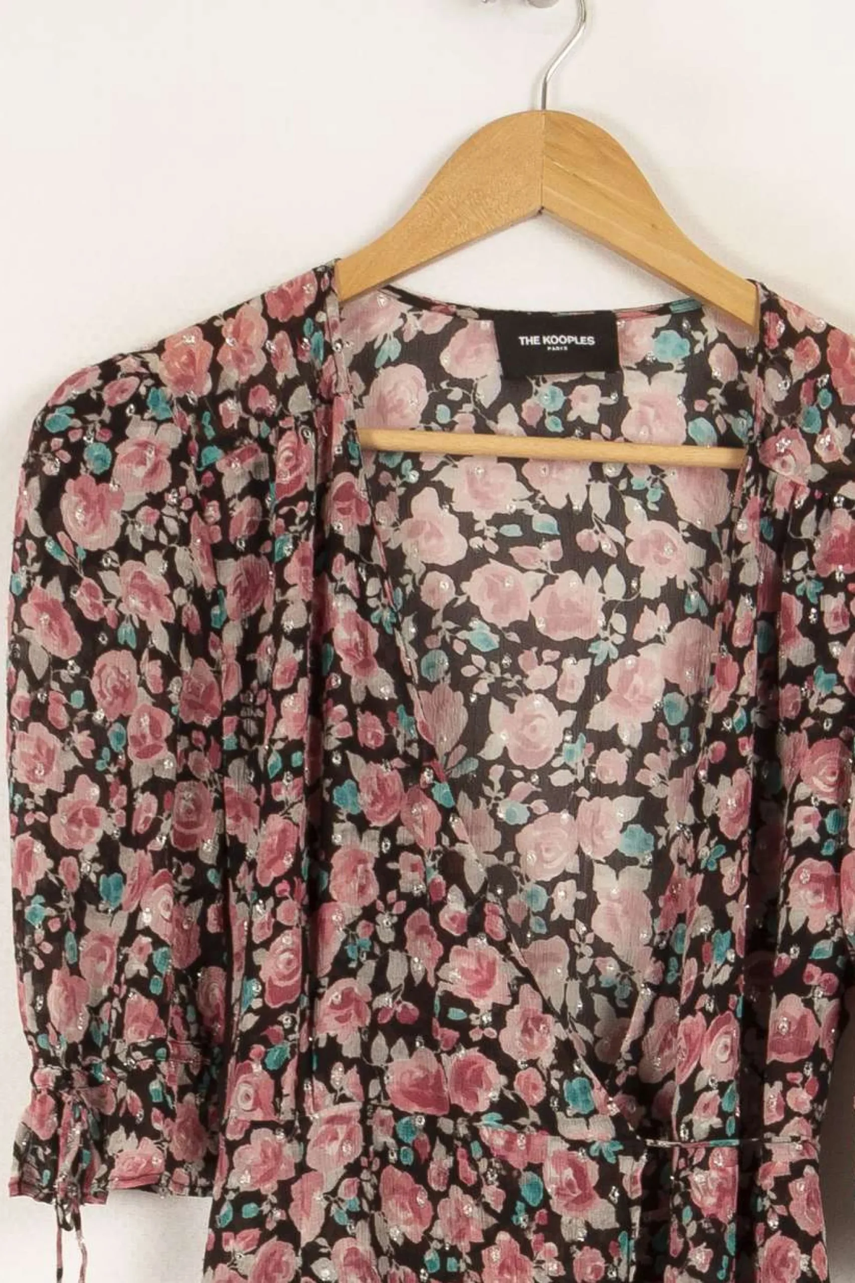 New The Kooples Robe longue à motifs - Taille M/38 Rose