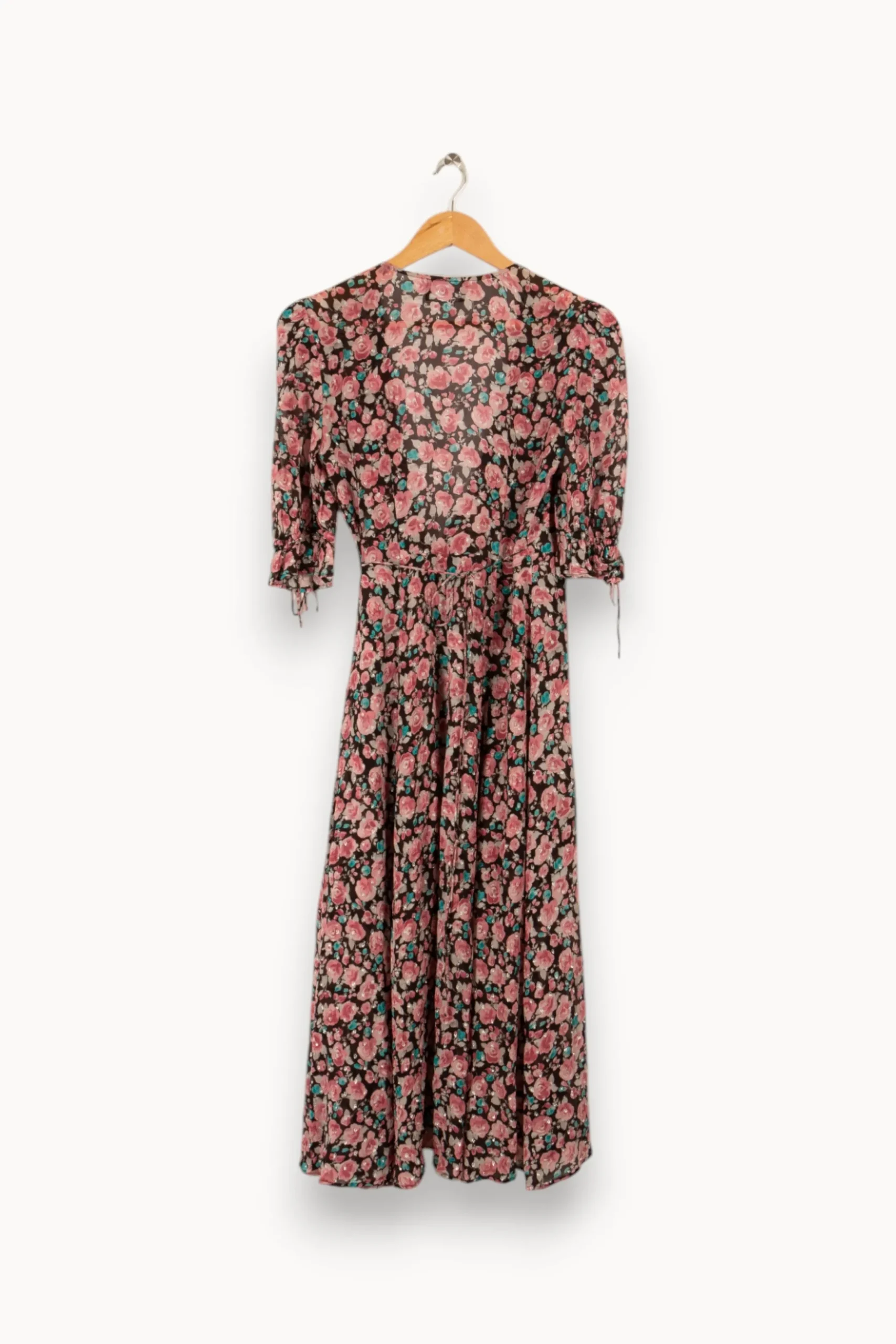 New The Kooples Robe longue à motifs - Taille M/38 Rose
