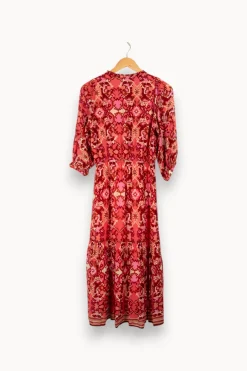Best Suncoo Robe longue à motifs - Taille XS/34 Rose