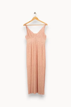 Fashion ba&sh Robe longue - Taille XS/34 Rose