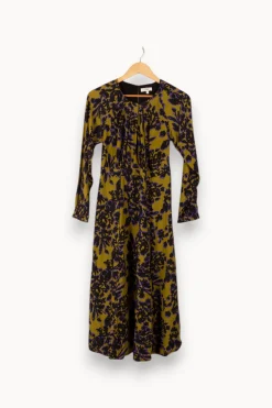 Hot Caroll Robe longue e à motifs - Taille S/36 Vert