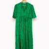 Best Sale ba&sh Robe longue e - Taille S/36 Vert