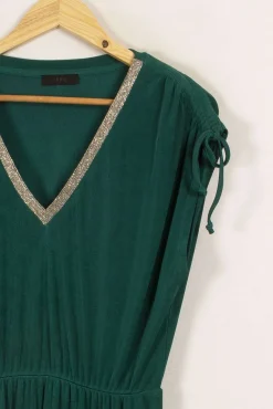 Hot IKKS Robe longue e - Taille M/38 Vert