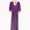 Clearance Caroll Robe longue te - Taille M/38 Violet