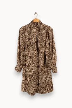 Best Sale Suncoo Robe léopard - Taille M/38 Multicolore