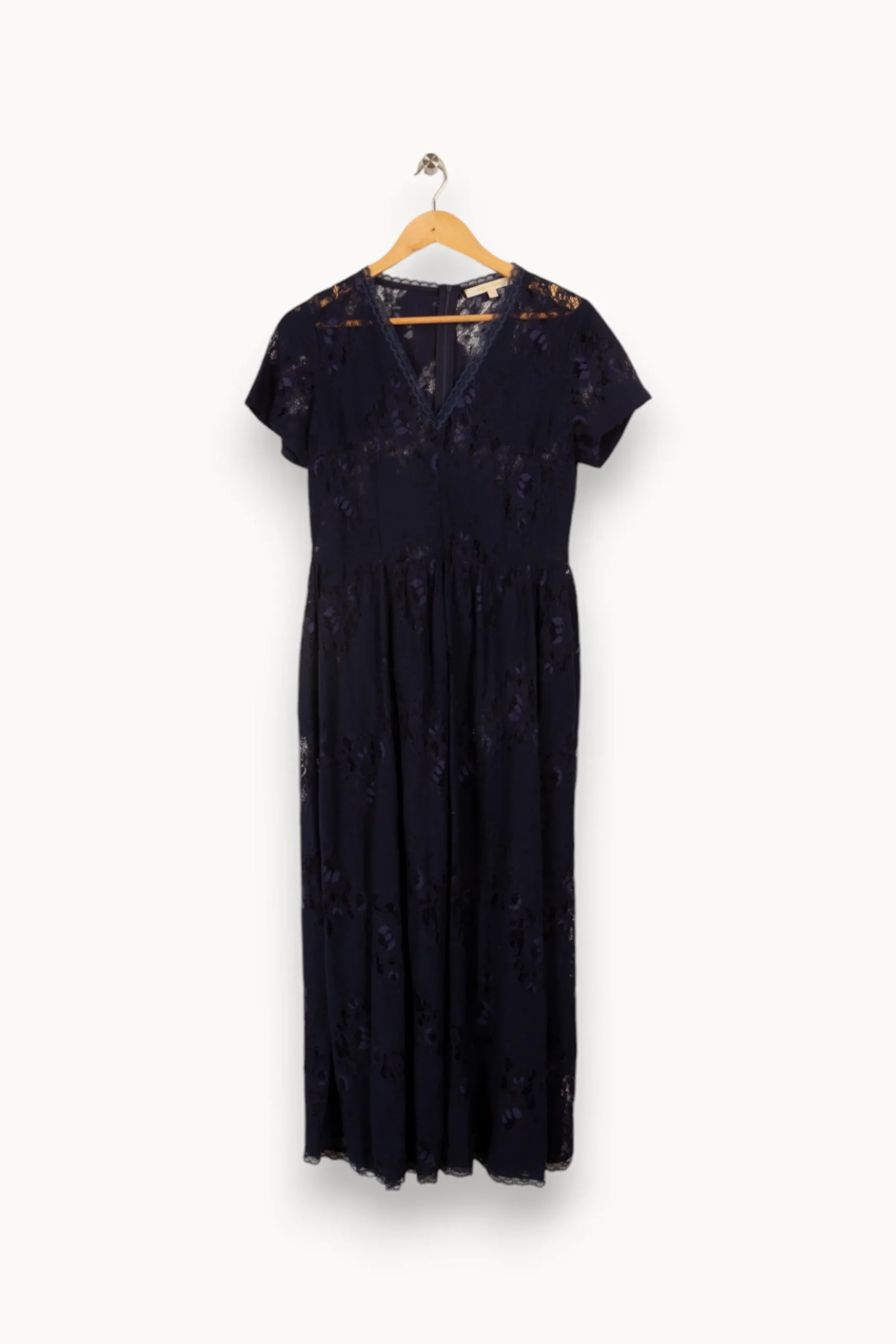 Store La Fée Maraboutée Robe manches courtes en dentelle - L/40 Bleu