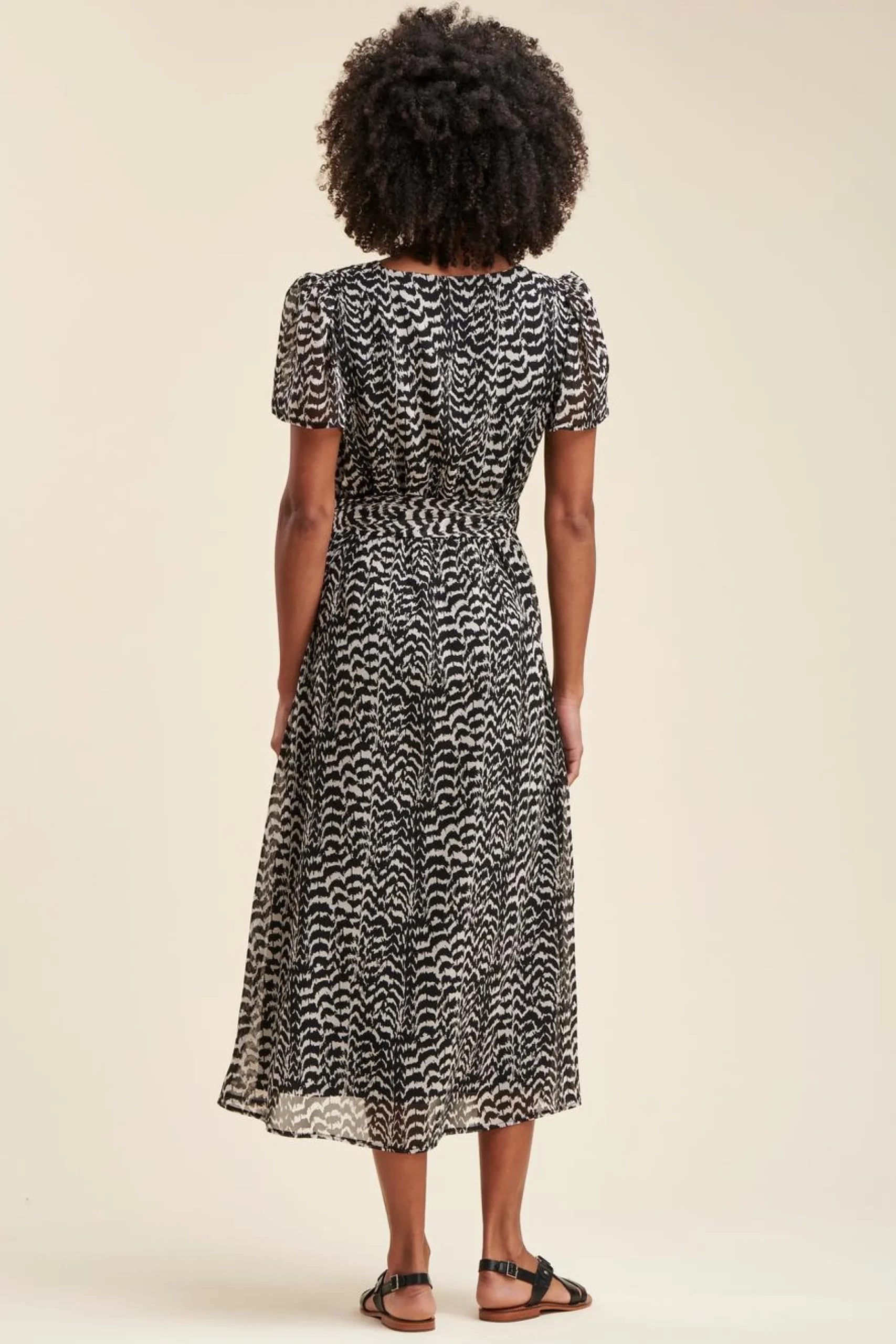 Best Sale La Fée Maraboutée Robe midi en voile de polyester imprimé - S/36 Multicolore