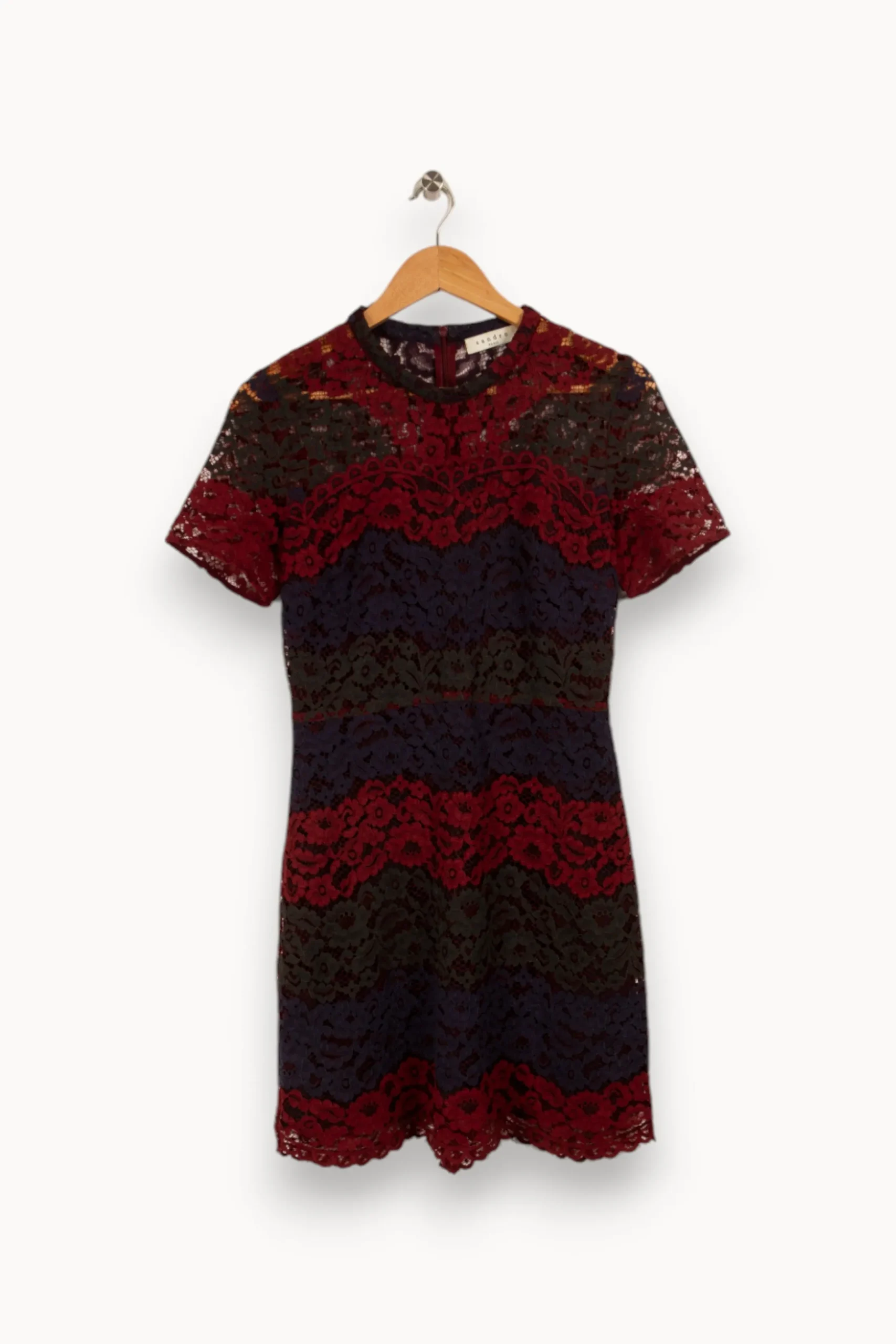 Clearance Sandro Robe à dentelle - Taille M/38 Multicolore