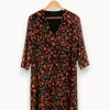 Hot IKKS Robe à motifs - Taille M/38 Multicolore