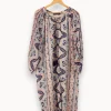 New Antik Batik Robe à motifs - Taille L/40 Multicolore