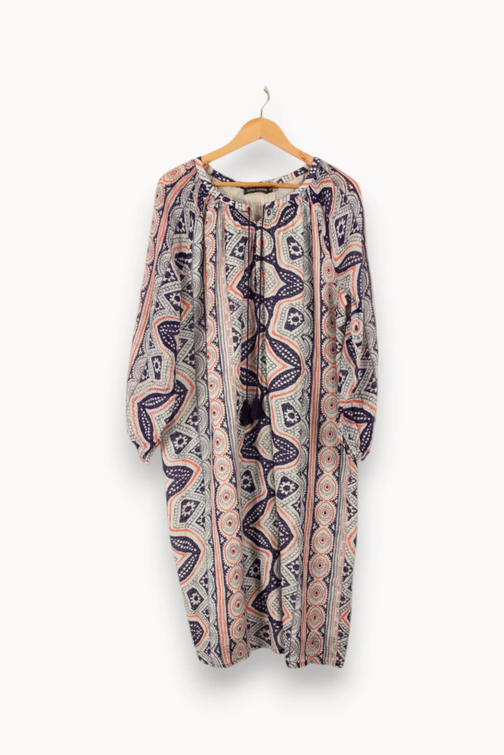New Antik Batik Robe à motifs - Taille L/40 Multicolore