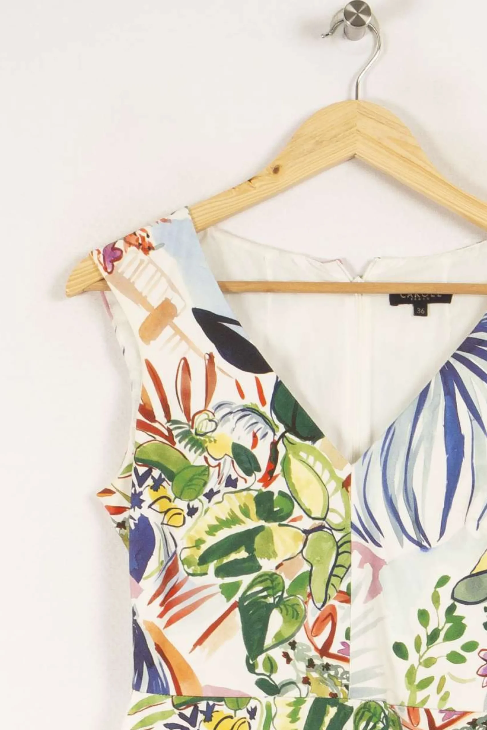 Cheap Caroll Robe à motifs - Taille M/38 Multicolore