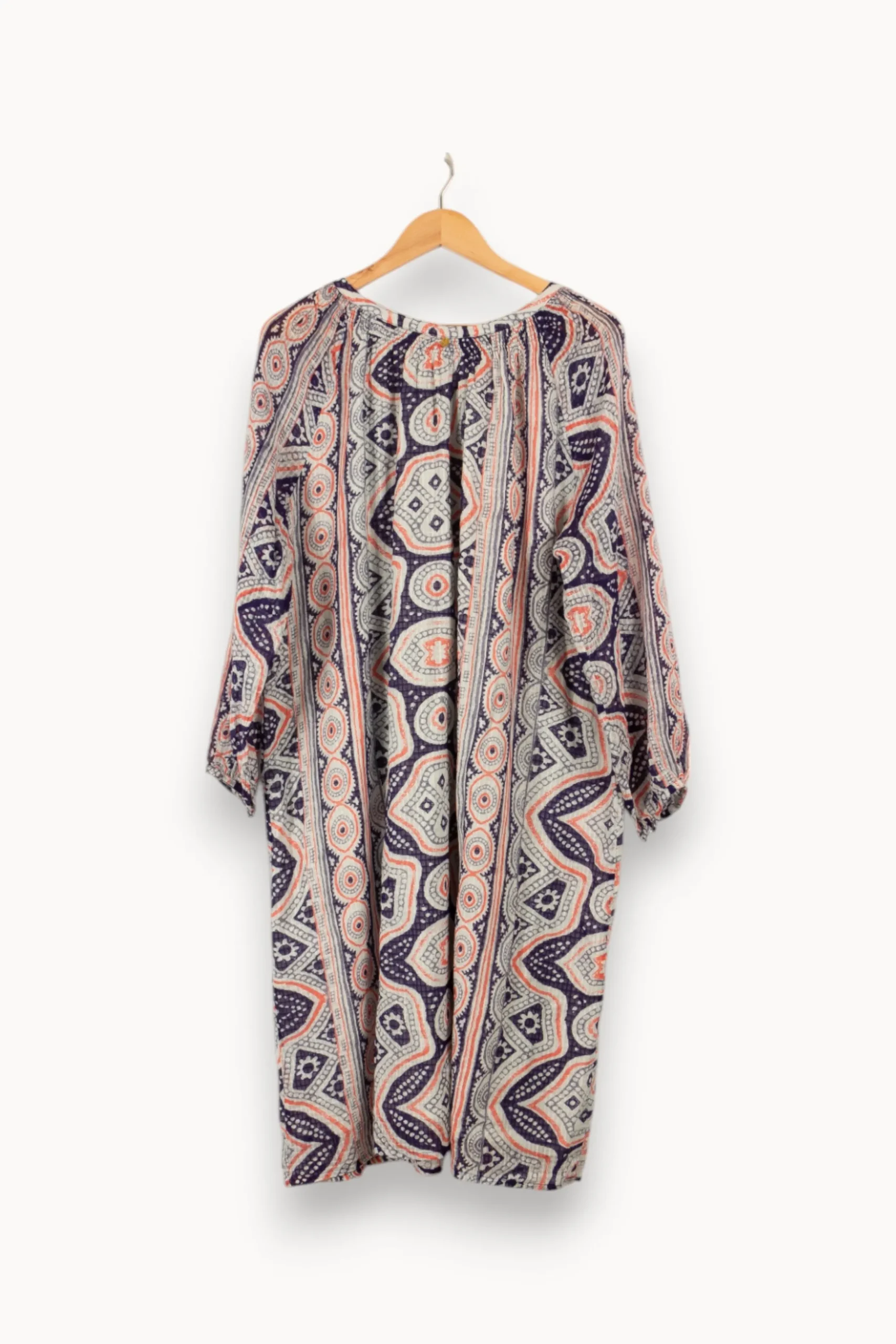 New Antik Batik Robe à motifs - Taille L/40 Multicolore