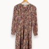 New Gerard Darel Robe multicolore - Taille S/36 Rose