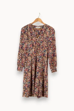 New Gerard Darel Robe multicolore - Taille S/36 Rose
