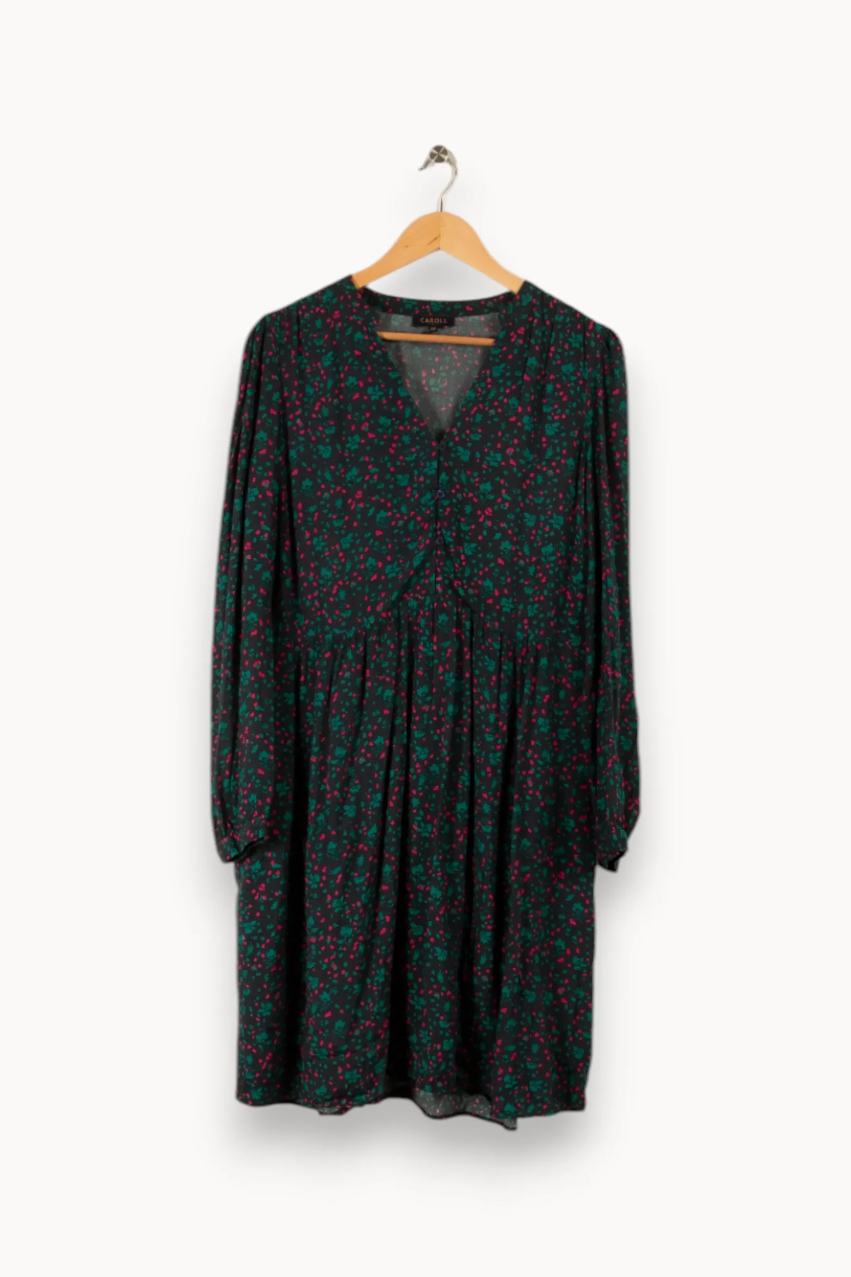 Clearance Caroll Robe multicolore - Taille L/40 Vert