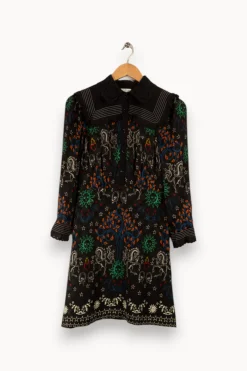 Clearance Sandro Robe multicolore - Taille S/36 Noir