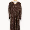 Sale ba&sh Robe multicolore - Taille L/40 Marron