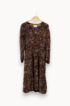 Sale ba&sh Robe multicolore - Taille L/40 Marron