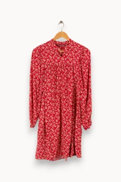 Best Sale Comptoir des Cotonniers Robe multicolore - Taille XS/34 Rouge
