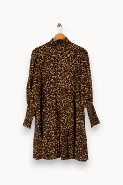 Shop Petite Mendigote Robe multicolore - Taille S/36 Marron