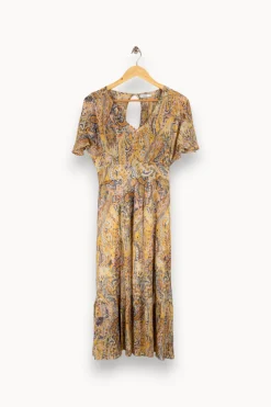 New ZAPA Robe multicolore - Taille M/38 Jaune