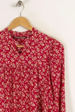 Best Sale Comptoir des Cotonniers Robe multicolore - Taille XS/34 Rouge