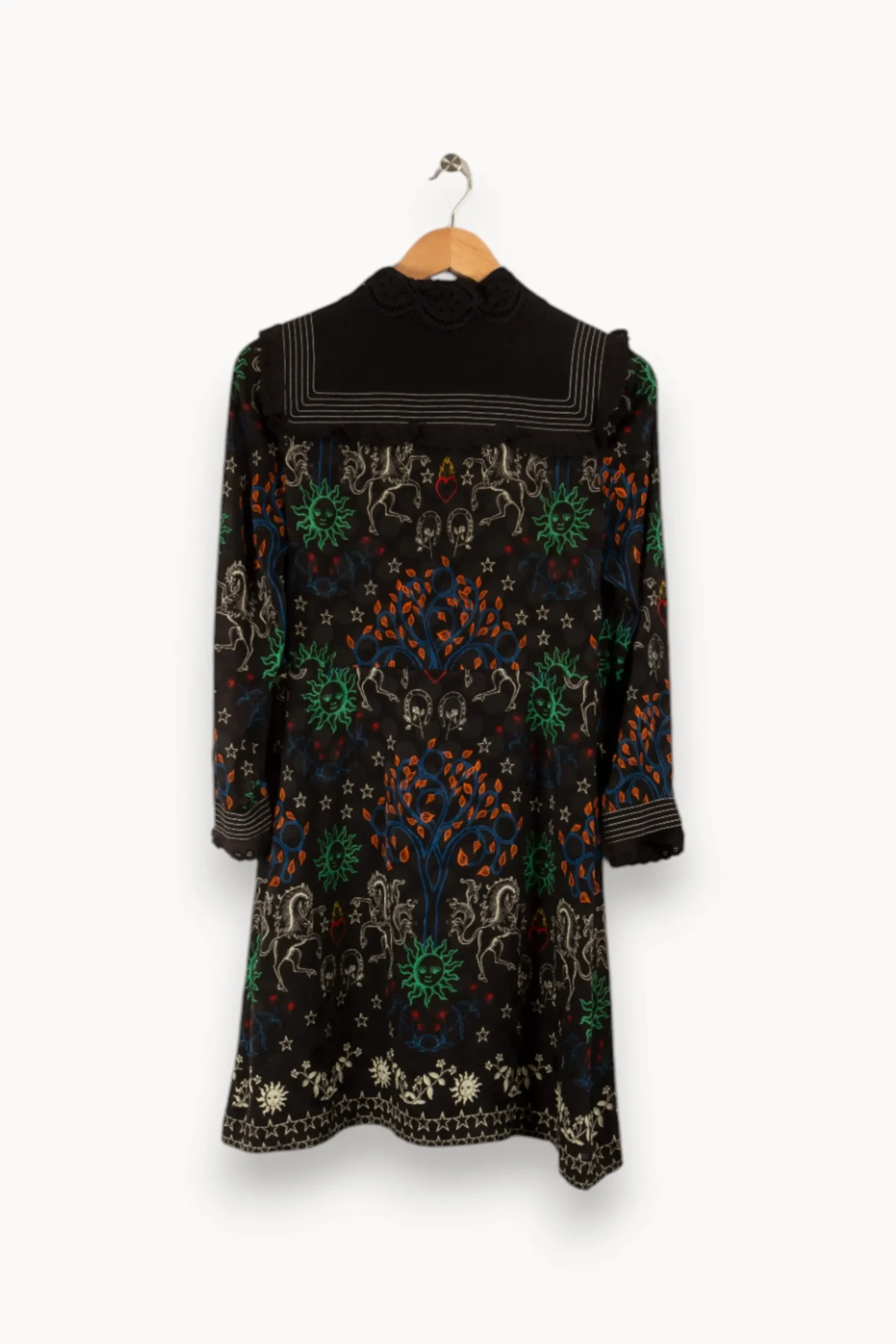 Clearance Sandro Robe multicolore - Taille S/36 Noir