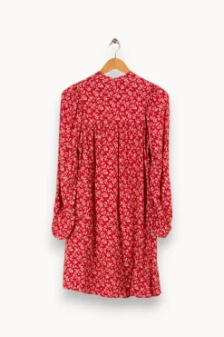 Best Sale Comptoir des Cotonniers Robe multicolore - Taille XS/34 Rouge