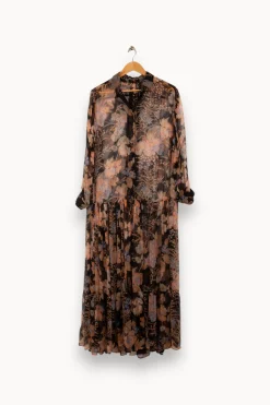Clearance Mes Demoiselles Paris Robe semi-transparente - Taille S/36 Multicolore