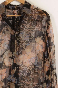 Clearance Mes Demoiselles Paris Robe semi-transparente - Taille S/36 Multicolore