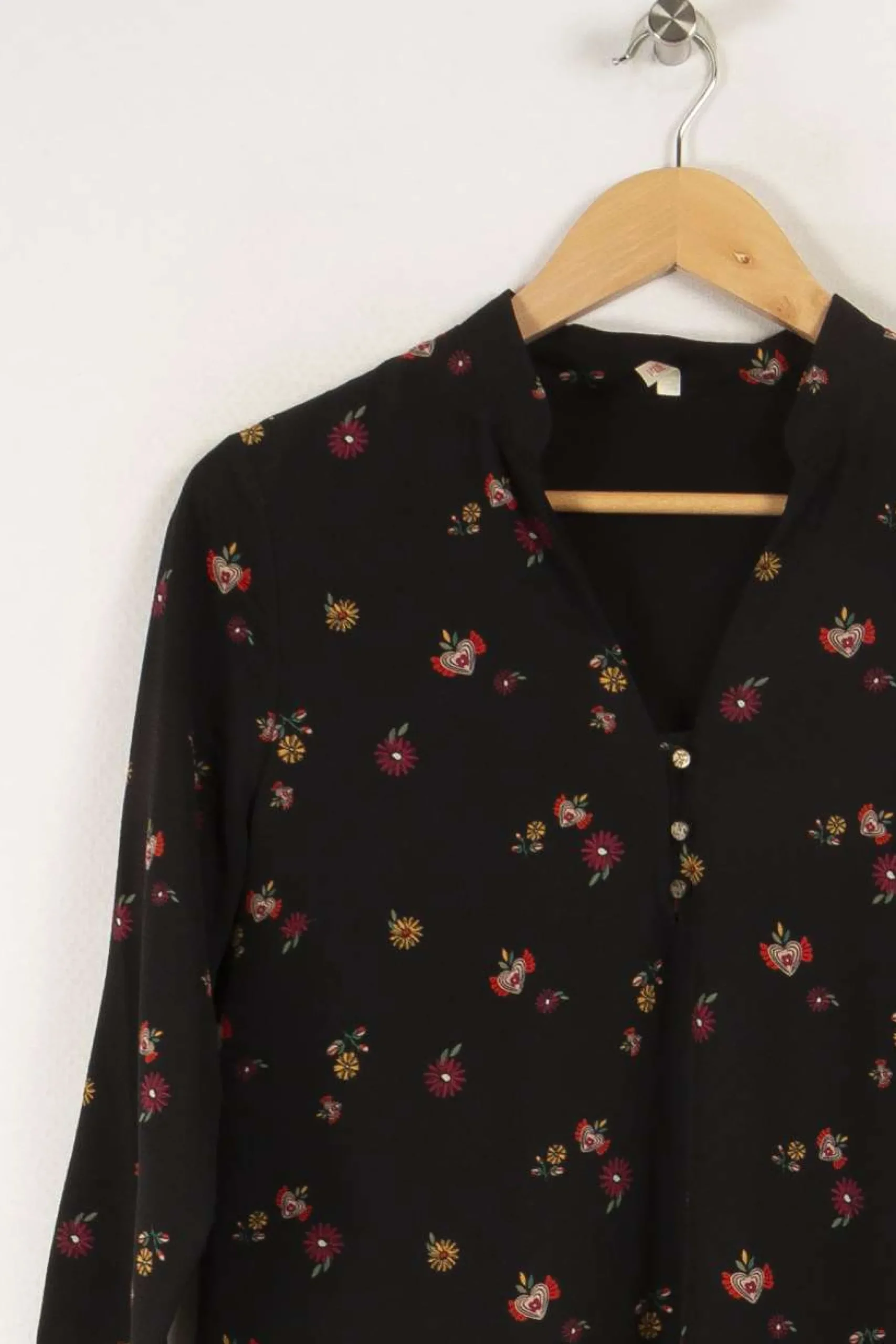 Cheap I.Code Robe e à motif fleuri - Taille L/40 Noir