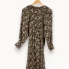 Shop Antik Batik Robe e à motifs - Taille XS/34 Noir
