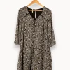 Hot I.Code Robe e à motifs - Taille XL/42 Noir