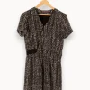 Store Comptoir des Cotonniers Robe e à motifs - Taille M/38 Noir
