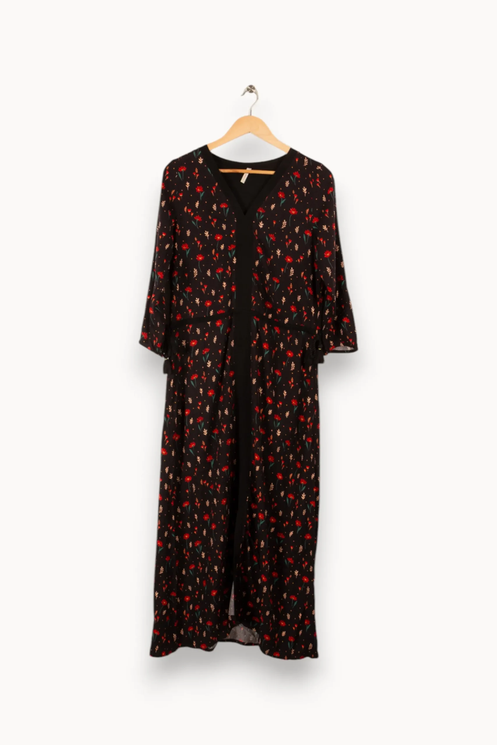 Online I.Code Robe noire à motifs - Taille M/38 Multicolore