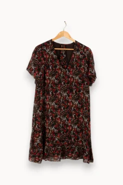 Fashion IKKS Robe e à motifs - Taille M/38 Noir