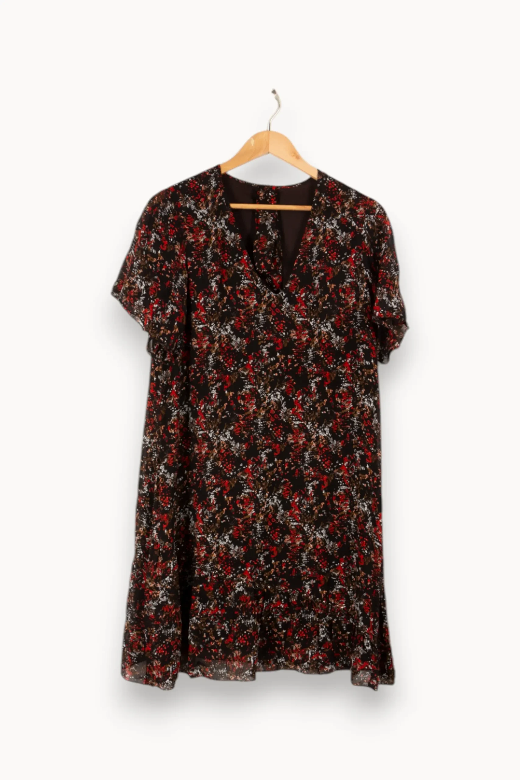 Fashion IKKS Robe e à motifs - Taille M/38 Noir
