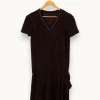 Fashion IKKS Robe e à motifs - Taille S/36 Noir