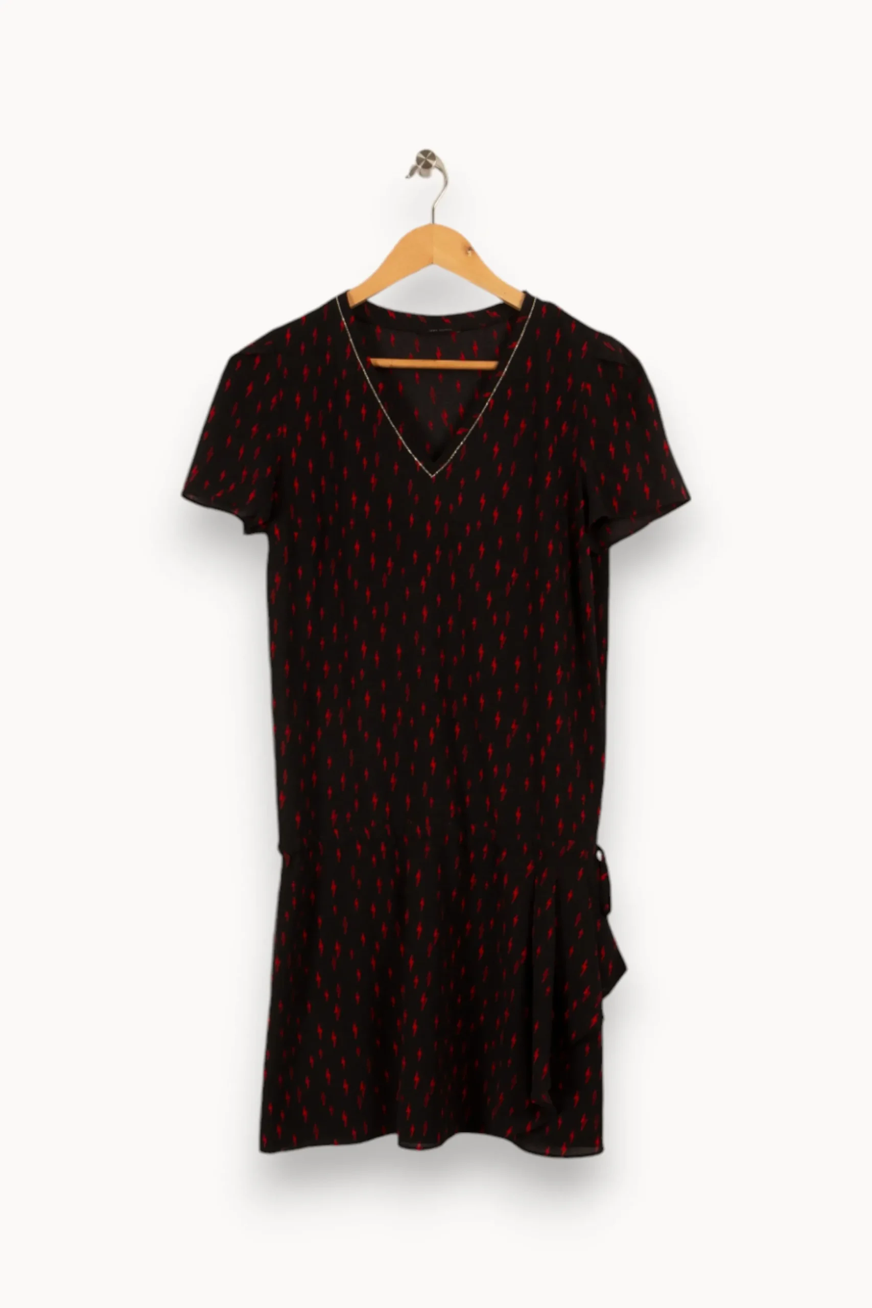 Fashion IKKS Robe e à motifs - Taille S/36 Noir