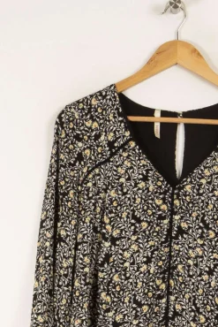 Hot I.Code Robe e à motifs - Taille XL/42 Noir
