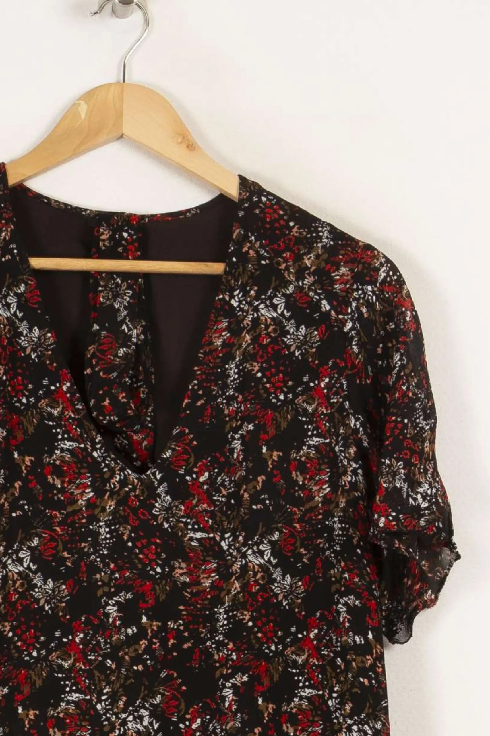 Fashion IKKS Robe e à motifs - Taille M/38 Noir