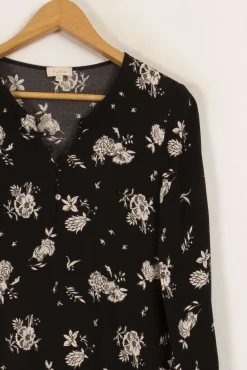 Fashion Pablo Robe e à motifs - Taille S/36 Noir