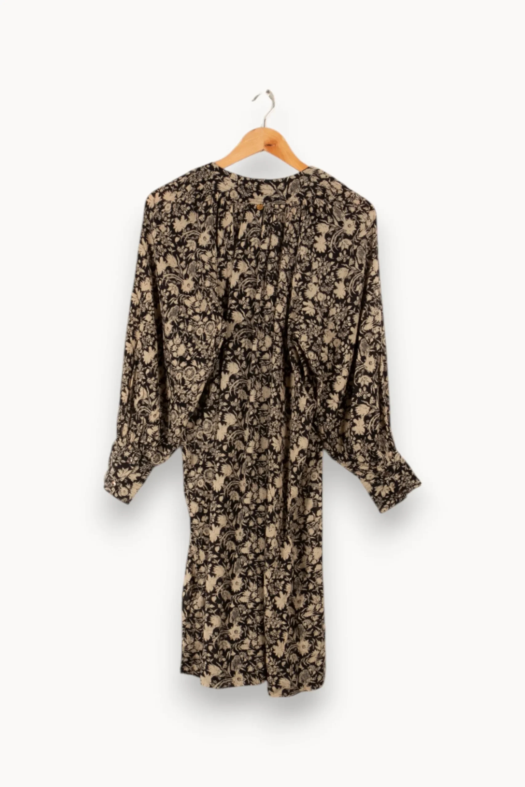 Shop Antik Batik Robe e à motifs - Taille XS/34 Noir