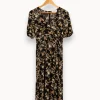 Cheap ba&sh Robe e à motifs fleuris - Taille XS/34 Noir