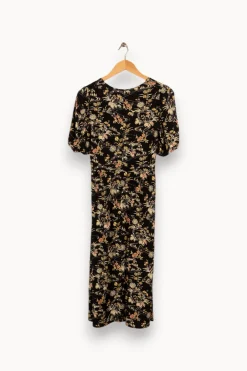 Cheap ba&sh Robe e à motifs fleuris - Taille XS/34 Noir