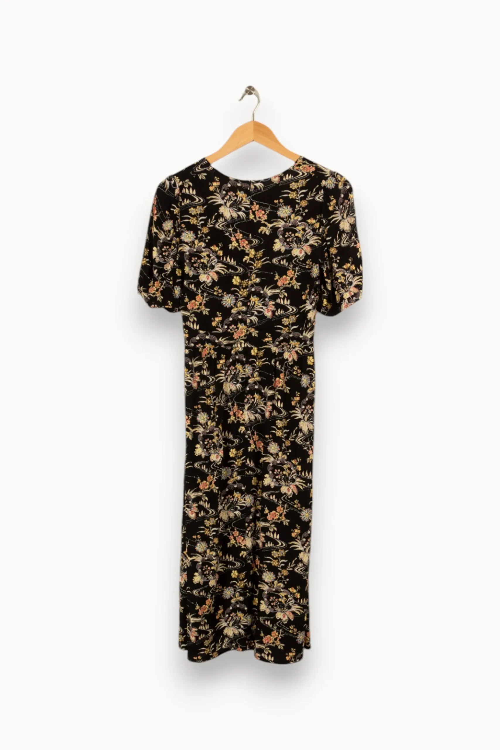 Cheap ba&sh Robe e à motifs fleuris - Taille XS/34 Noir